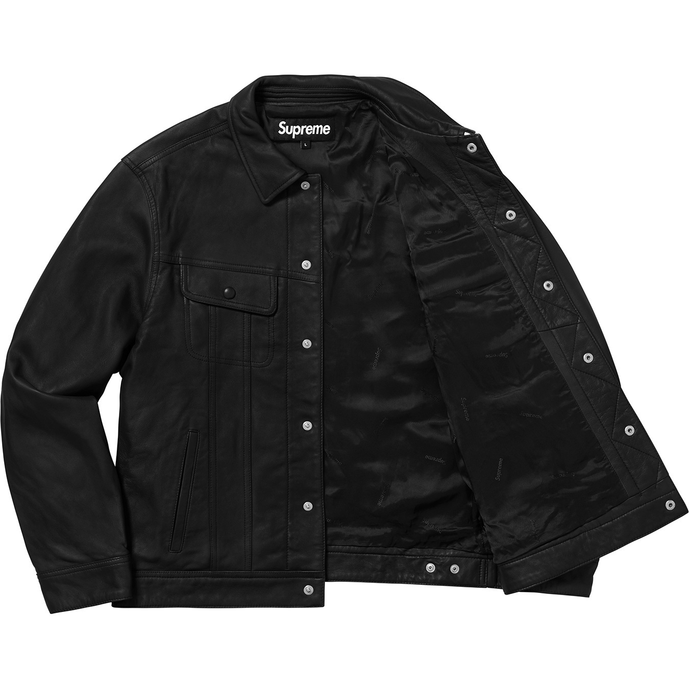 Leather Trucker Jacket view 8